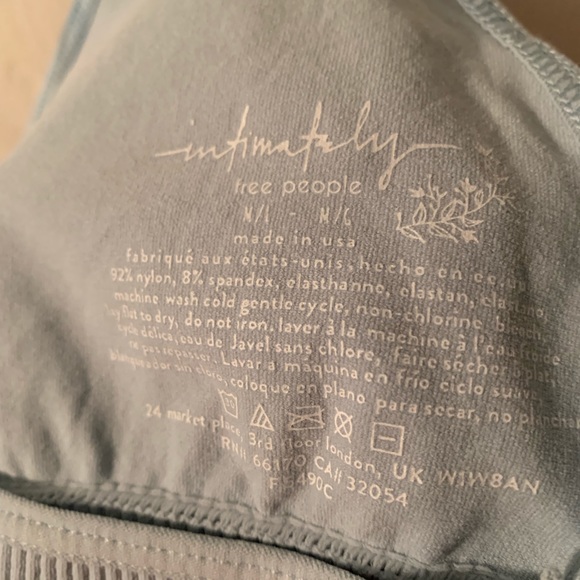 Free People blue stretchy racerback bralette - Picture 4 of 4